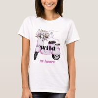 Wild in Heart Blume auf einem Scooter