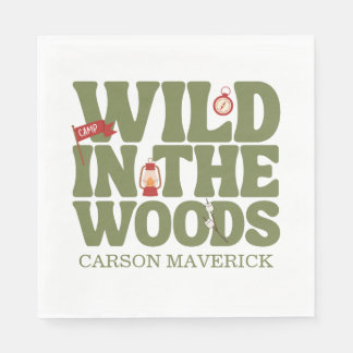 Wild In The Woods Kids Birthday Serviette