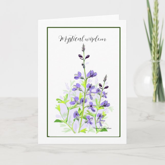 Wild-Indigokarte Dankeskarte (Vorderseite)