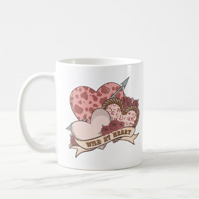 Wild ins Herz Kaffeetasse (Links)