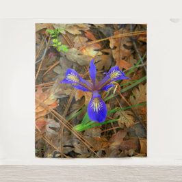 Wild Iris blüht.... Wandteppich