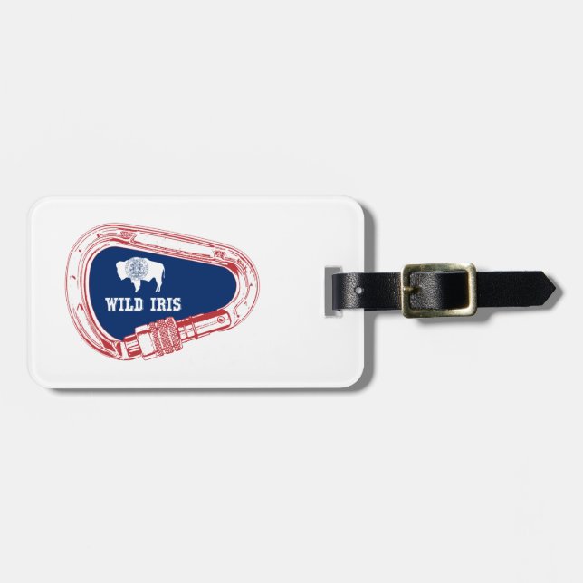 Wild Iris Climbing Carabiner Gepäckanhänger (Vorderseite horizontal)