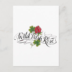 Wild irische Rose Postkarte