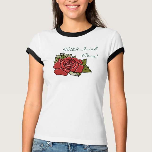Wild irische Rose T-Shirt (Vorderseite)