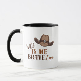 WILD is me BRAVE Ich bin zweitönige Kaffee-Tasse Tasse
