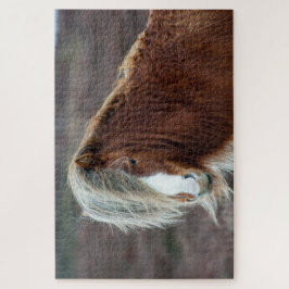 Wild isländisches Pferd auf einem Feld Puzzle