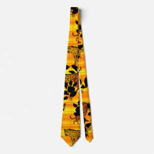 Wild jaguar pattern Neck Tie Krawatte