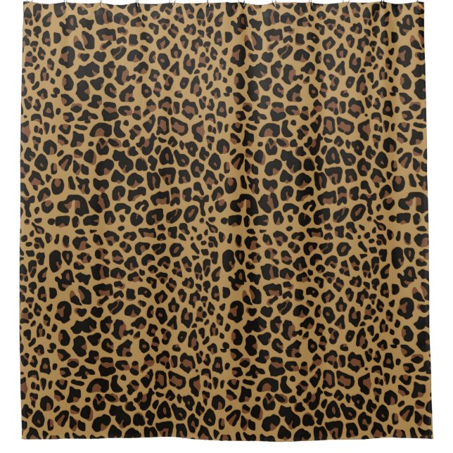Wild Jaguar Printduschvorhang Duschvorhang (Vorderseite)