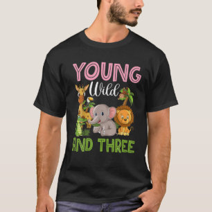 Wild jung und drei Outfit Kleinkind Zoo Jungle T-Shirt