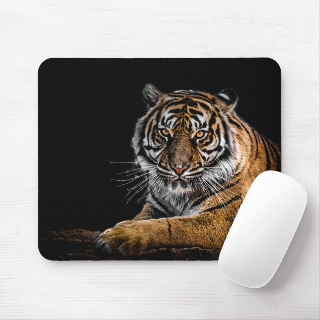 Wild Jungle Animal Tiger Mousepad (Mit Mouse)