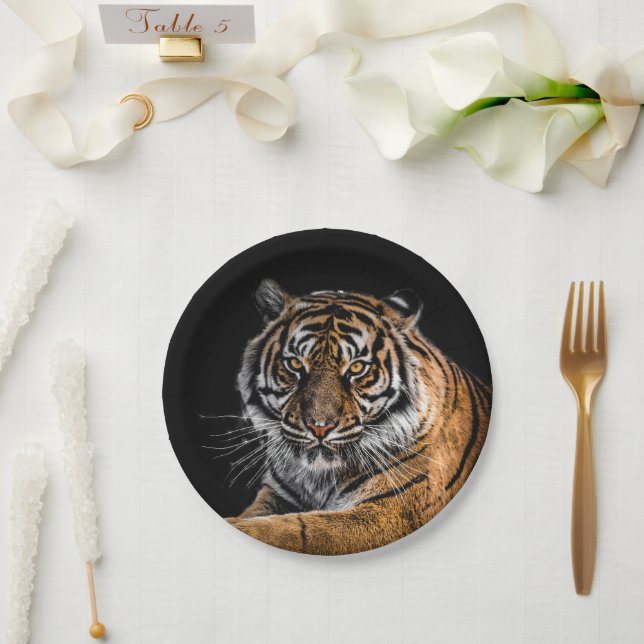Wild Jungle Animal Tiger Pappteller (Hochzeit)