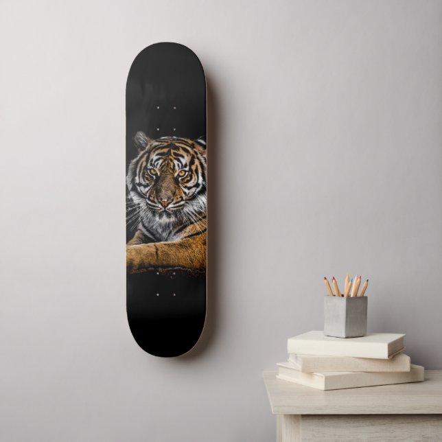 Wild Jungle Animal Tiger Skateboard (Wandkunst)