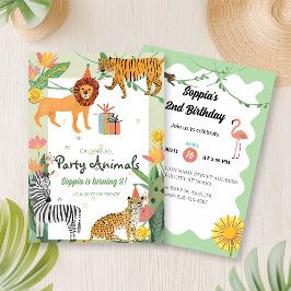 Wild Jungle Birthday Invitation Einladung