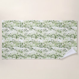 Wild Jungle Green Ivy Strandtuch