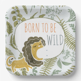 Wild Jungle Safari Tiere Botanische Babydusche Pappteller