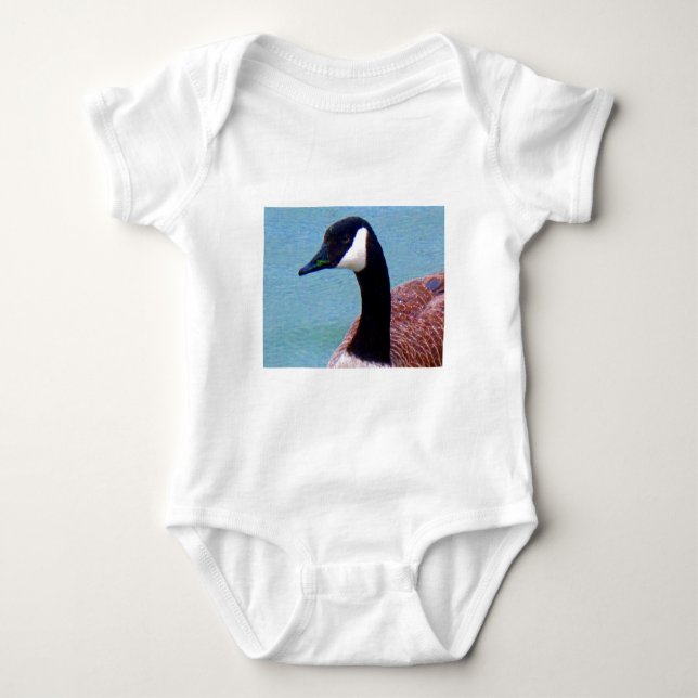 Wild kanadische Gans Baby Strampler (Vorderseite)