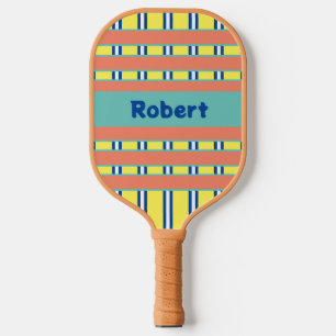 Wild Kariertes Muster Pickleball Paddel Schläger