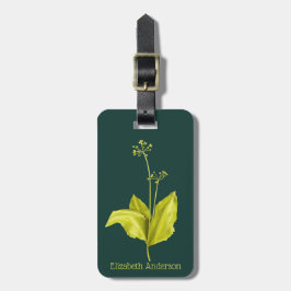Wild-Knoblauch-Grüne Pflanze Natur Lover Botanist Gepäckanhänger