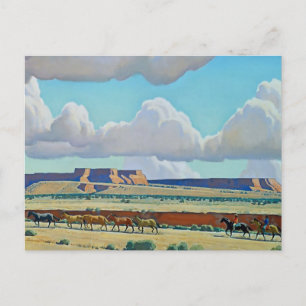 „Wild Land of the Navajo“ von Maynard Dixon Postkarte