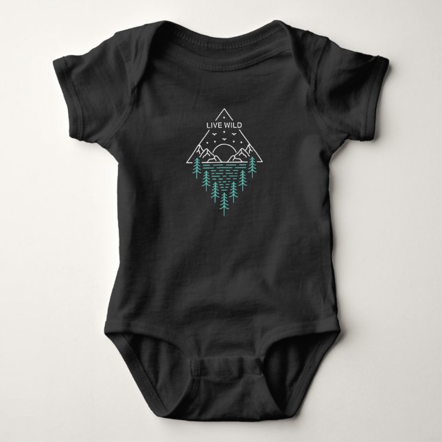 Wild leben baby strampler (Vorderseite)