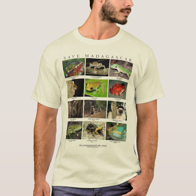 Wild lebende Tiere von Madagaskar-T - Shirt (Vorderseite)