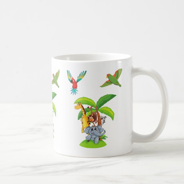 wild lebende tierische Tasse (Rechts)