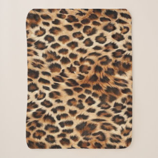 Wild Leopard Animal Print Sherpa Fleece Decke – Sherpadecke
