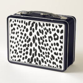 Wild Leopard Energie – Kühne Tierprint-Mode Metall Brotdose