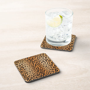 Wild Leopard Energy – Kühne Tierprint-Mode Getränkeuntersetzer