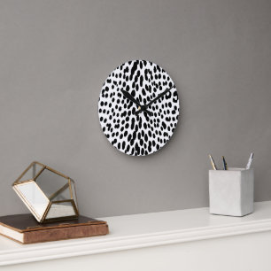 Wild Leopard Energy – Kühne Tierprint-Mode Runde Wanduhr