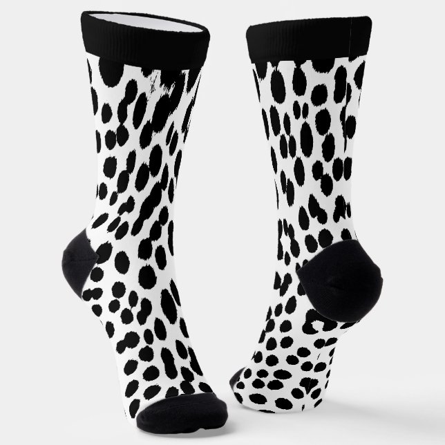 Wild Leopard Energy – Kühne Tierprint-Mode Socken (Gewinkelt)