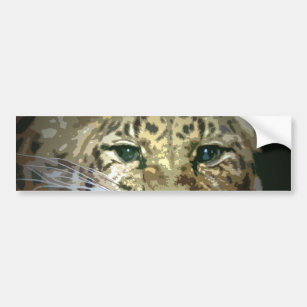 Wild Leopard Eyes Artwork Autoaufkleber