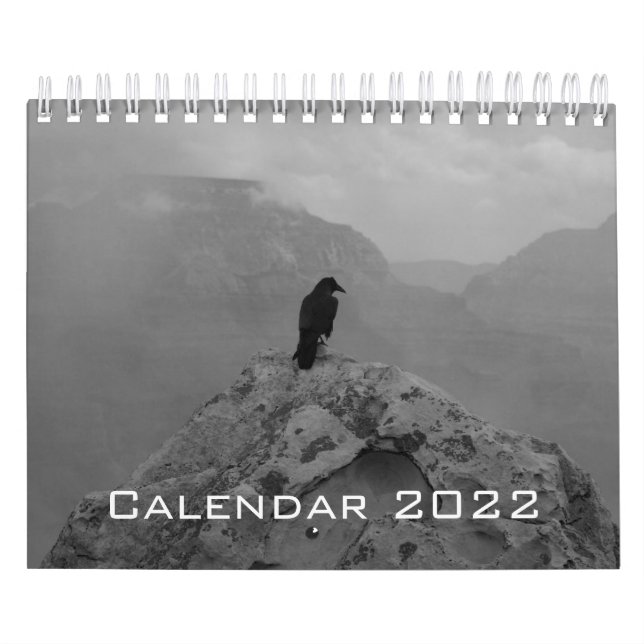 Wild Life Black and White Printed Calendar 2022 Kalender (Titelbild)