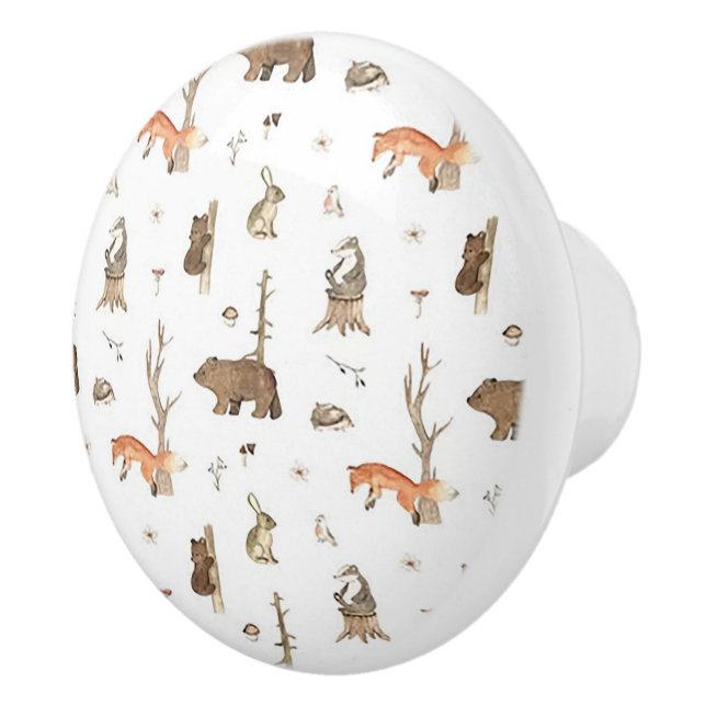 Wild Life Ceramic Door Knob Keramikknauf (Rechts)