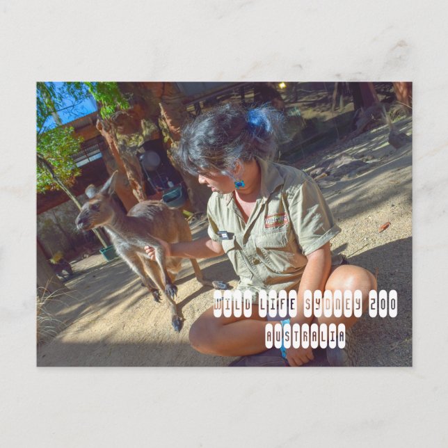 Wild Life Sydney Zoo in Australien Postkarte (Vorderseite)