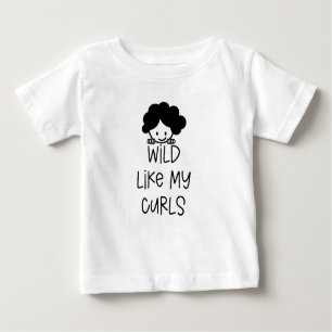 "Wild like My Curls" T - Shirt Kids