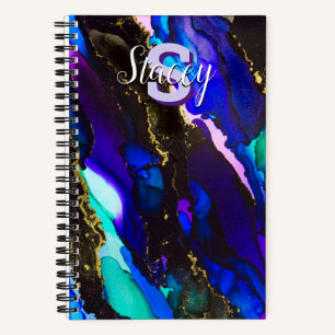 Wild Lila Alkoholtinte Notizbuch