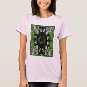 Wild Lila Bee Balm Abstrakt T-Shirt