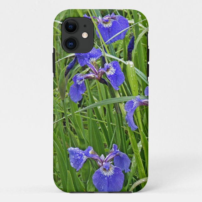 Wild Lila Iris Case-Mate iPhone Hülle (Rückseite)