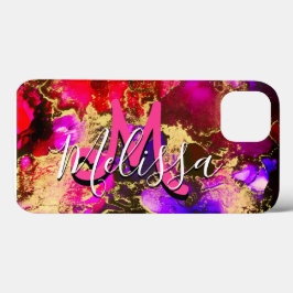 Wild Lila und Fuscia Alkohol Tinte Case-Mate iPhone Hülle
