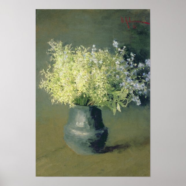 Wild Lilacs and Vergessen-Me-Nots, 1889 Poster (Vorne)