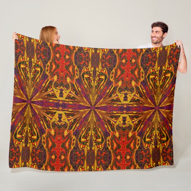 Wild Lilies 4 Fleecedecke (Beispiel)