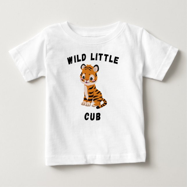 Wild Little Cub Baby T-shirt (Vorderseite)