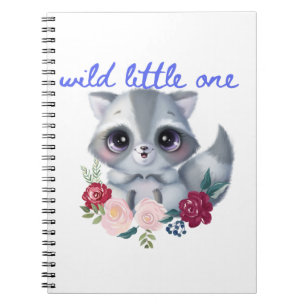 Wild Little One Raccoon Notebook Notizblock