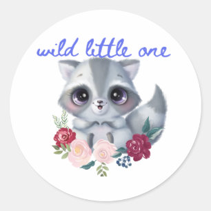 Wild Little One Raccoon Sticker
