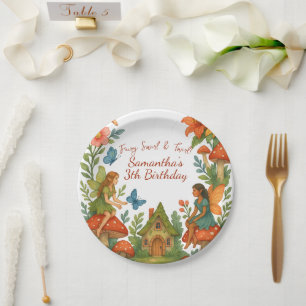 Wild Magical Fairy Garden Geburtstagsparty - Pappteller
