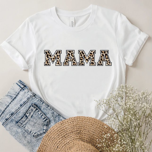 WILD Mama Leopard Print T-Shirt (Von Creator hochgeladen)