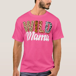 Wild Mama Zoo Geboren Zwei sein Wild Bday Safari J T-Shirt