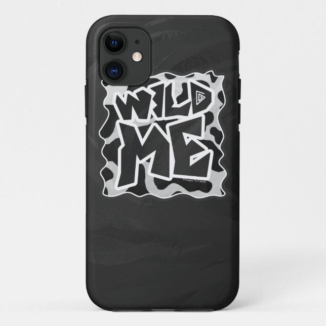 Wild Me Kuh schwarz und weiß Case-Mate iPhone Hülle (Rückseite)