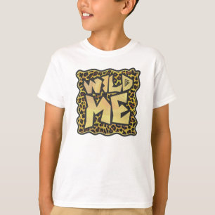 Wild Me Leopard Brown und Gelb Print T-Shirt